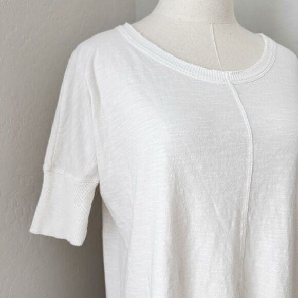 Sundance Ribbed Slub Cotton Short Sleeve Tee White Size XS - Picture 5 of 7